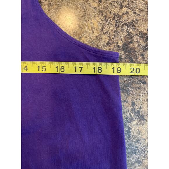 Free People Movement Inhale Purple Cotton Racerback Tank Top Medium - Picture 7 of 8